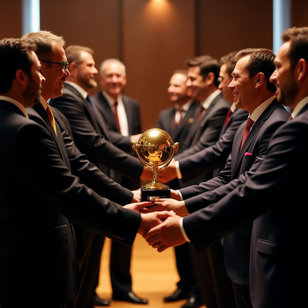 Recepción de premio a la excelencia