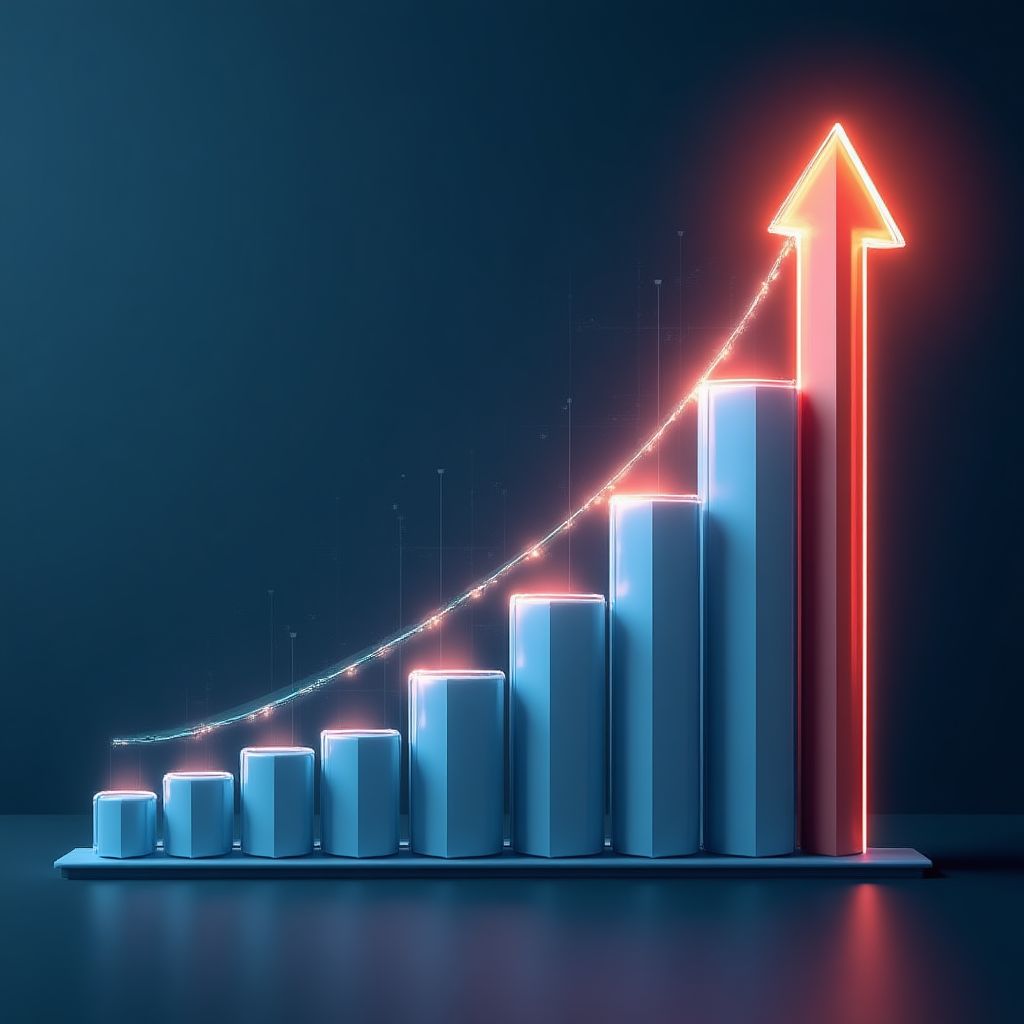 Icono de crecimiento empresarial