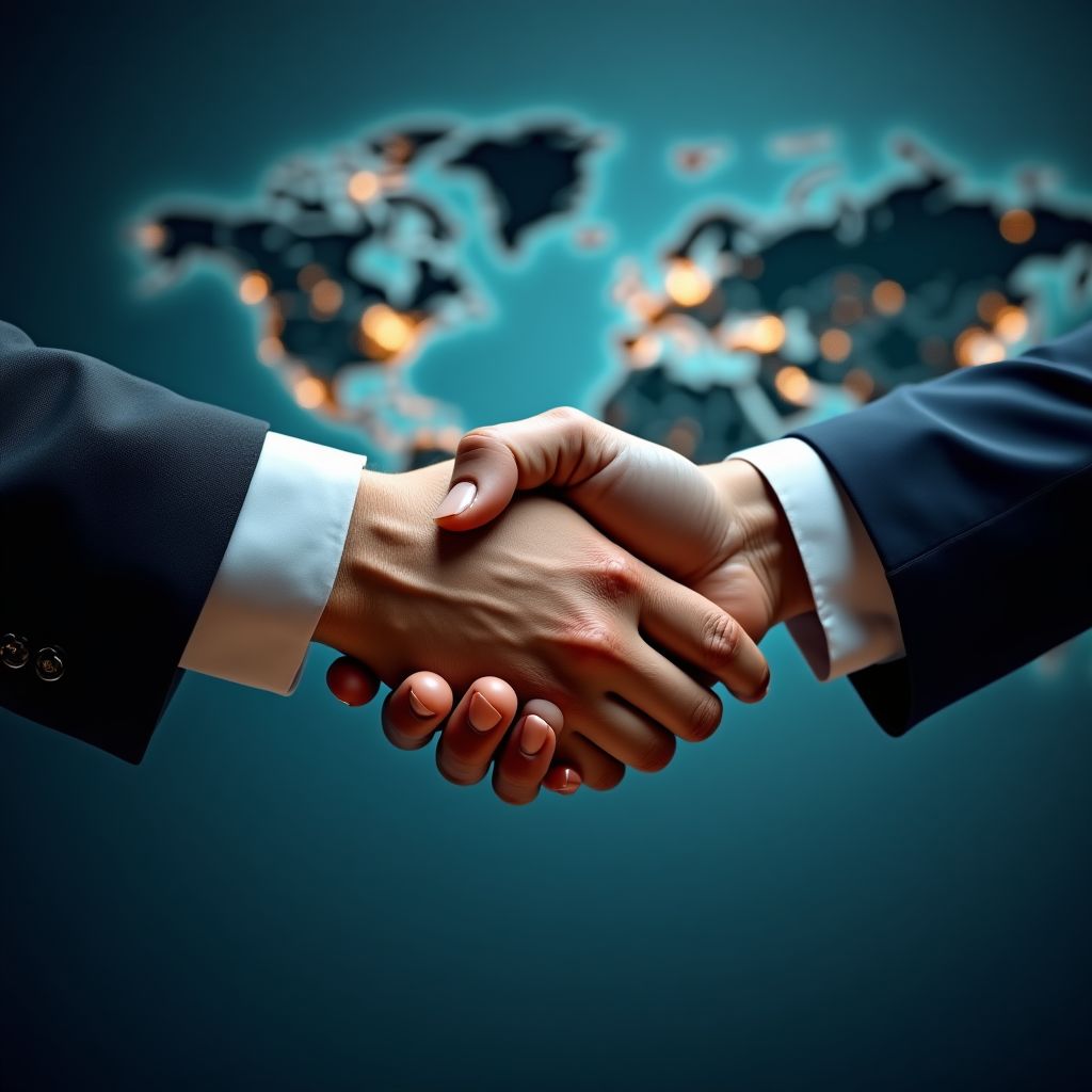 Icono de alianza internacional